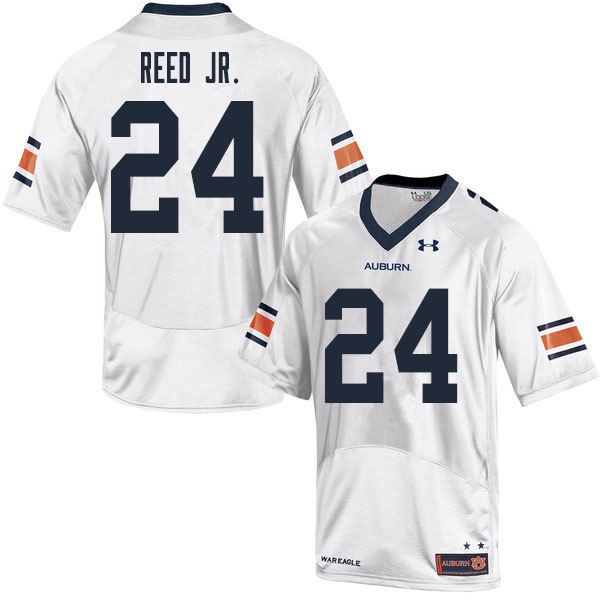 Men's Auburn Tigers #24 Eric Reed Jr. White 2020 College Stitched Football Jersey